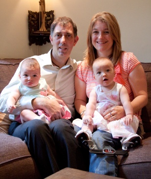 Kiki and Nico with mum and dad