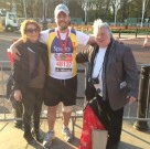 Andrew after the London Marathon to raise money for Children's medical research
