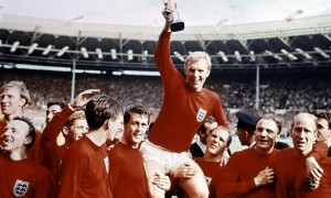 Sir Geoff Hurst winning the 1966 World Cup