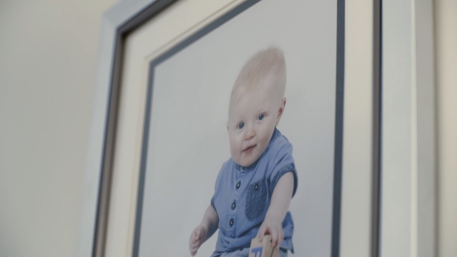 A photo of Zach, who has Krabbe Disease, before he became ill