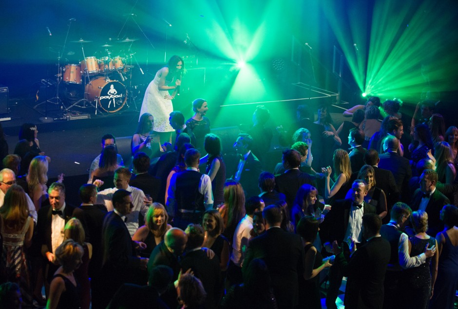 Winter Ball 2015 - Stacey Solomon performing on stage