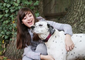 Jade with her dog Poppy