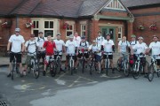 Pendragon employees on the Run to the Sun cycle