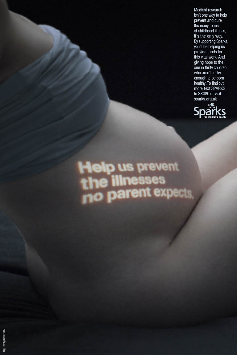 Sparks bump campaign advert - 'Help us prevent the illnesses no parent expects'