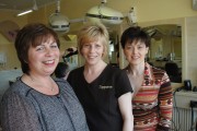 Sparks Wrexham Support Group 2 (L to r) Amanda Griffiths, Deborah Evans, Deborah Parry-Edwards